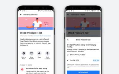 Preventive Health, Facebook cura la tua salute e fa prevenzione