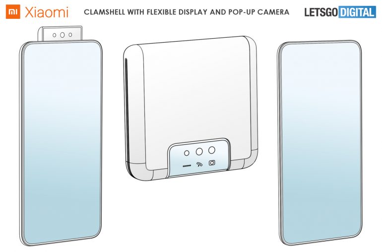 Xiaomi: spunta il brevetto di un singolare pieghevole a conchiglia