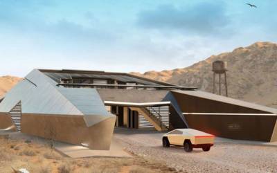 Cyberhouse, la concept home futuristica ispirata a Tesla Cybertruck