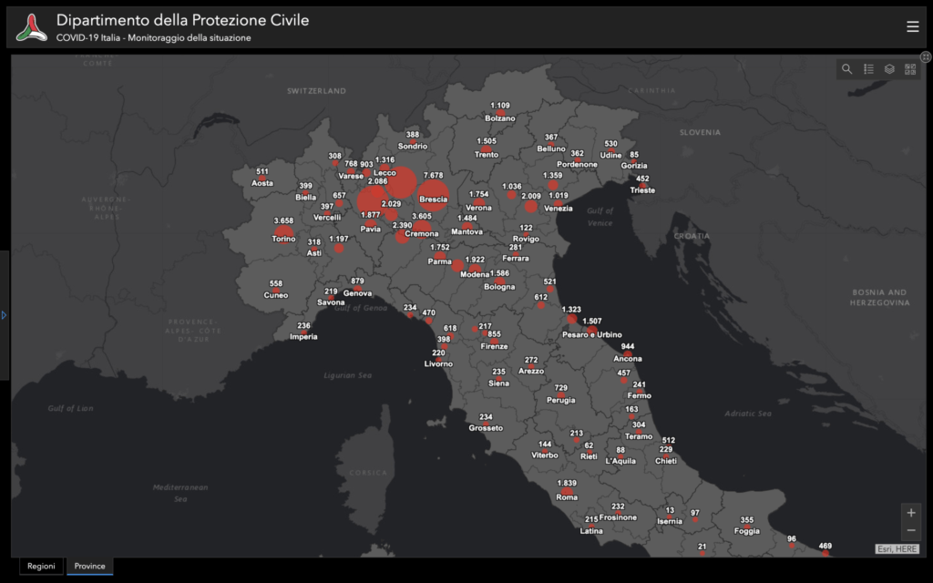 Coronavirus aggiornamenti: 96.877 positivi, scendo le persone in ospedale, le tabelle | 9 Aprile