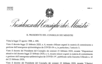 Decreto Coronavirus: il testo integrale