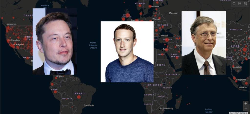 Donazioni Coronavirus - Elon Musk - Bill - Gates - Mark Zuckerberg