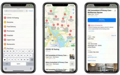 Coronavirus: Mappe di Apple mostra le sedi dei test COVID-19