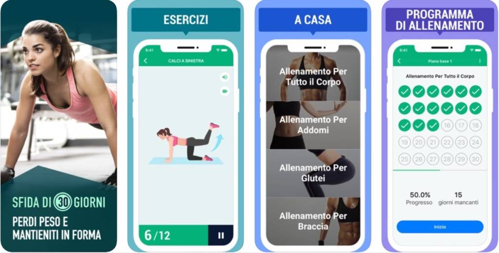 migliori app gratuite per fare esercizio fisico in casa