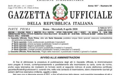 Decreto Liquidità testo integrale – DL 8 Aprile Gazzetta Ufficiale
