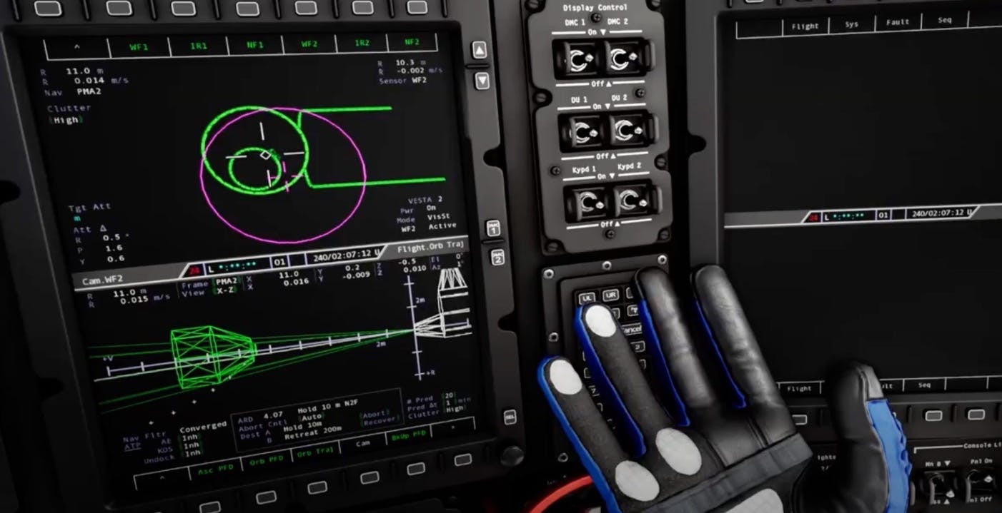 Gli astronauti nello spazio con la realtà virtuale