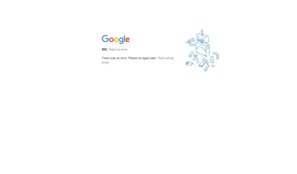 Google Down: Server di google crollano problemi con gmauil. Drive e youtube