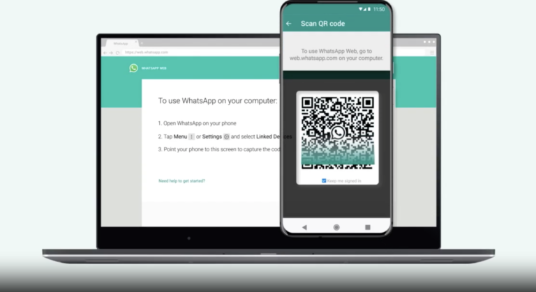 schermata iniziale WhatsApp Web