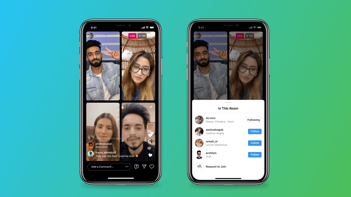 Instagram Stanze in diretta, la nuova funzione porta il live streaming a 4 persone