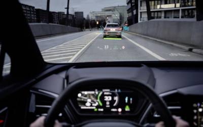Realtà aumentata: Audi mostra l’head up display di Q4 E-Tron