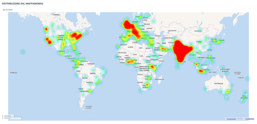 World Environment 2021 Posts heat Map