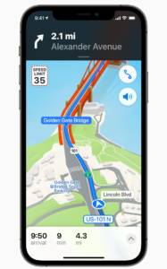 app maps su iOS 15