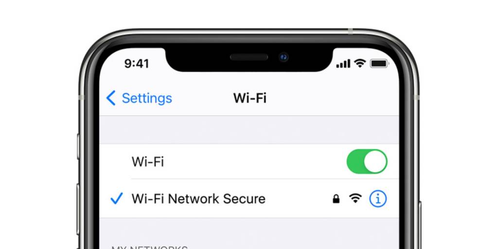 rete Wi-Fi iPhone