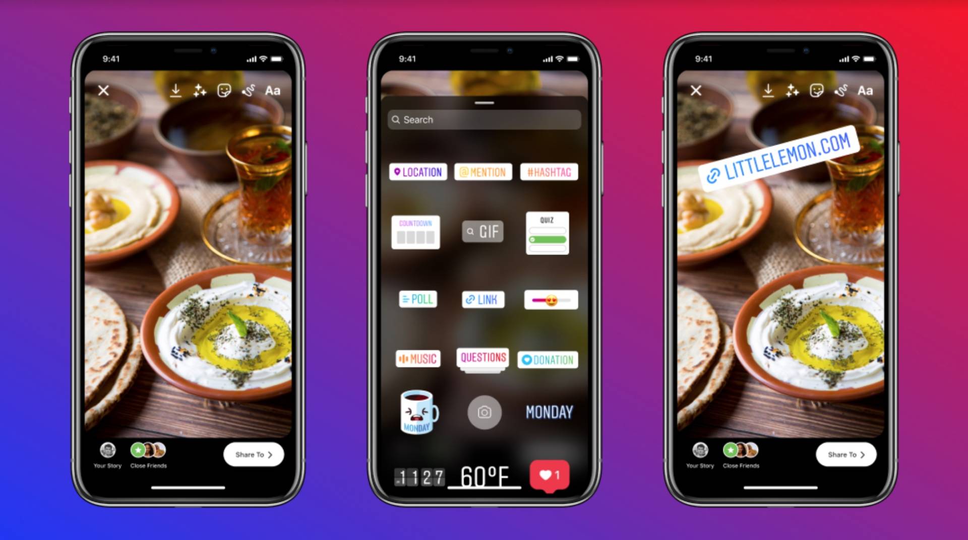 Instagram Stories, adesivo con link disponibile per tutti