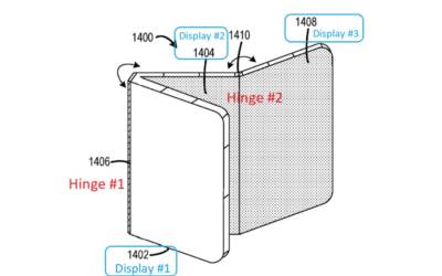 Surface Trio: Microsoft rivela il design di uno smartphone a tre display