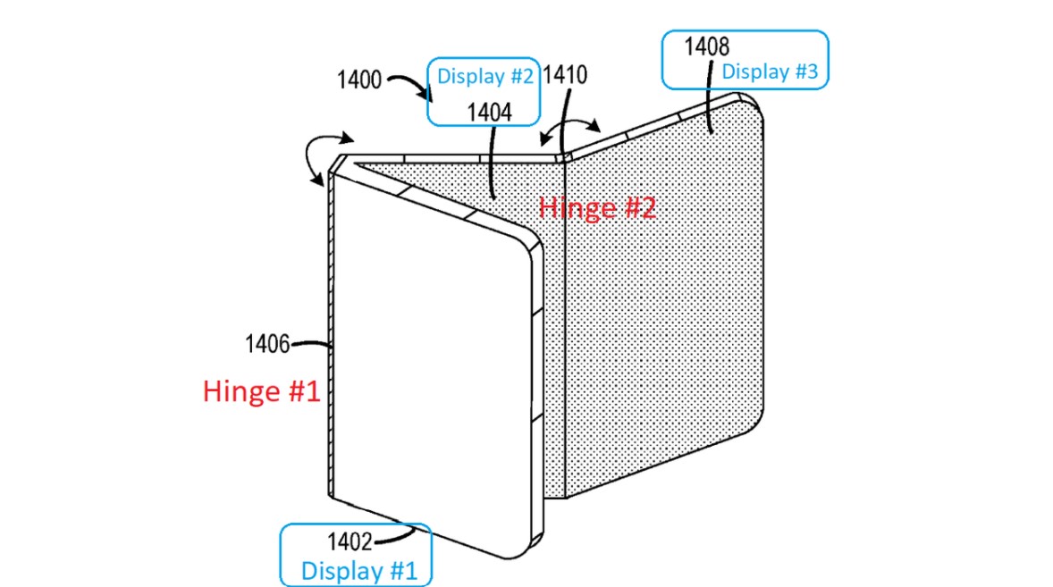 Surface Trio: Microsoft rivela il design di uno smartphone a tre display