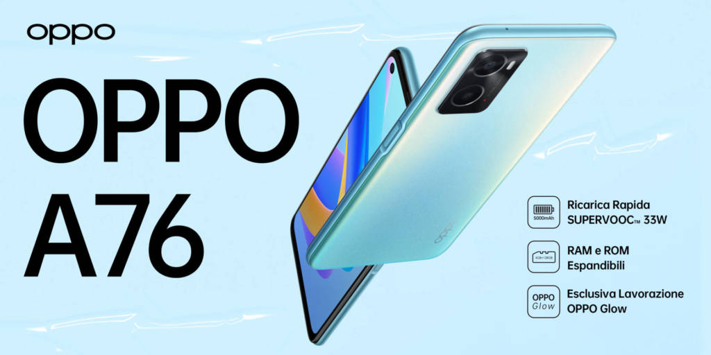 Oppo A76 infografica