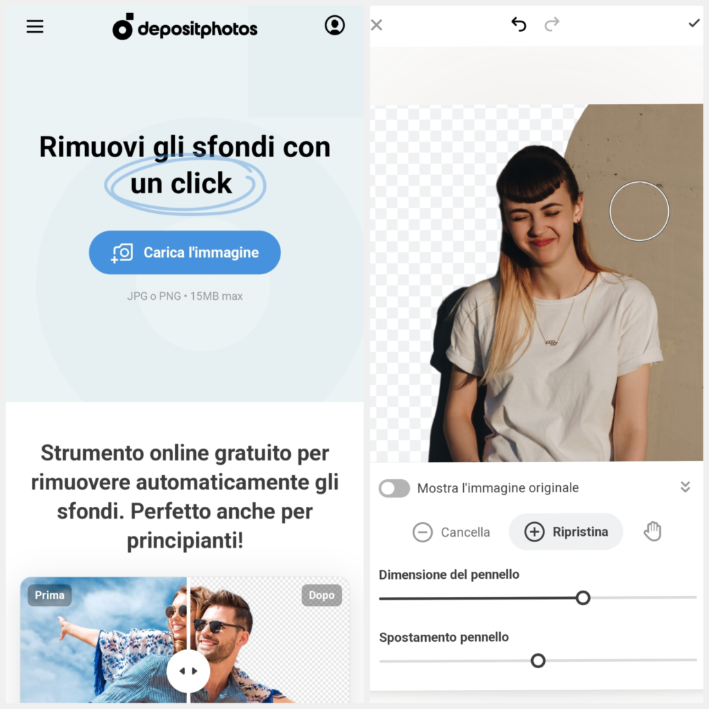 Migliori App per Android: Depositphotos Background Remover 