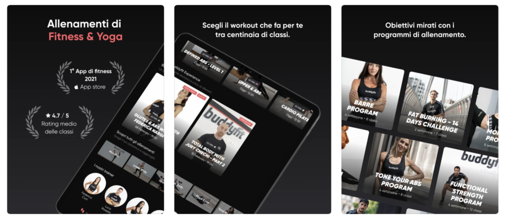 Le migliori App italiane BuddyFit