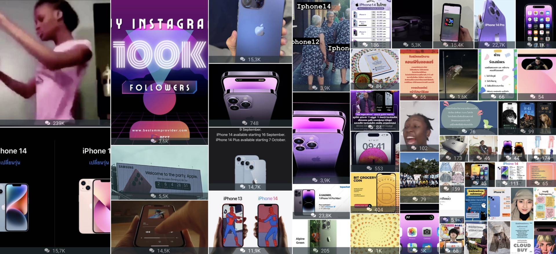 iPhone 14  i dati social: i numeri, gli influencer