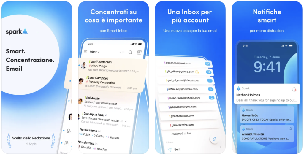 Spark Mail: migliori app per iPhone 2022