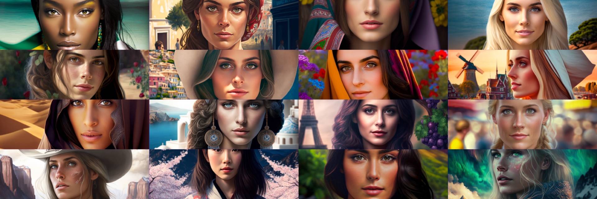 Un’artista ha chiesto all’intelligenza artificiale di trasformare 30 paesi in donne e i risultati sono stupefacenti