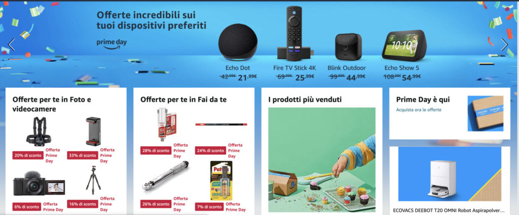 Amazon Prime Day: Le tendenze hi-tech 