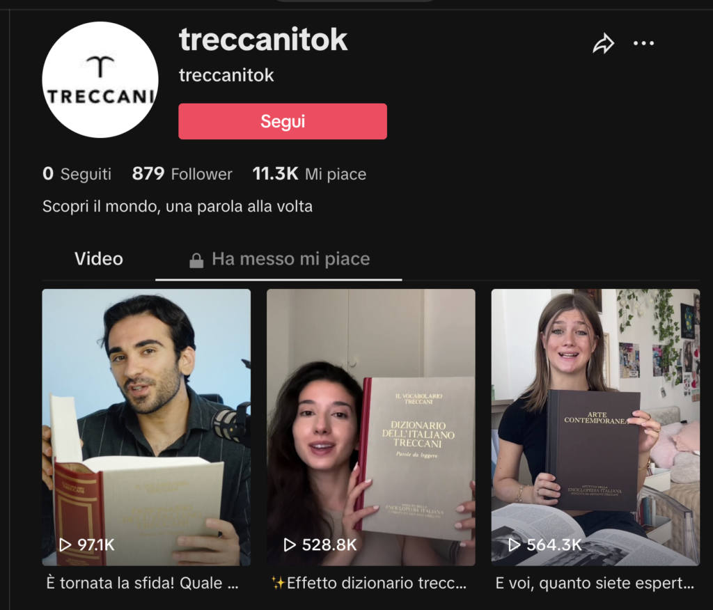 TikTok Treccani