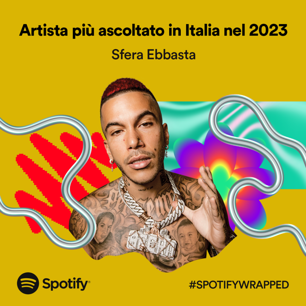 Spotify Wrapped 2023 Italia SFERA EBBASTA