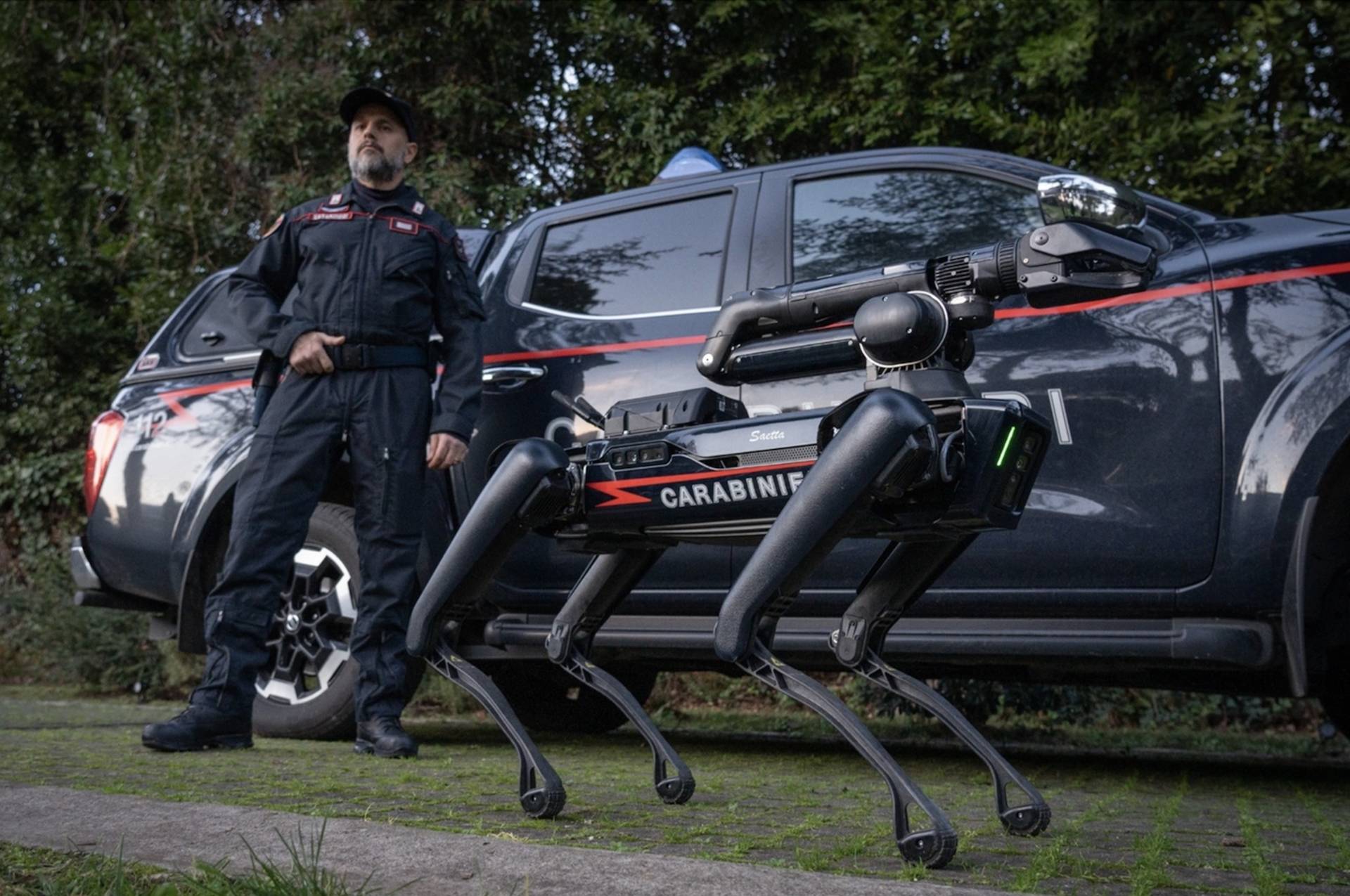 Saetta: il cane Robot dei Carabinieri di Roma