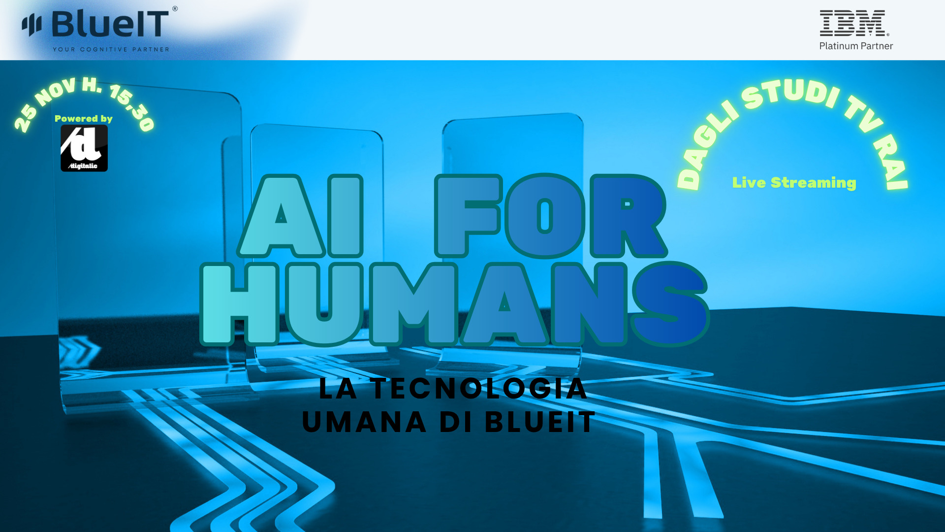 AI for Humans: la tecnologia umana di BlueIT diretta dagli studi TV RAI