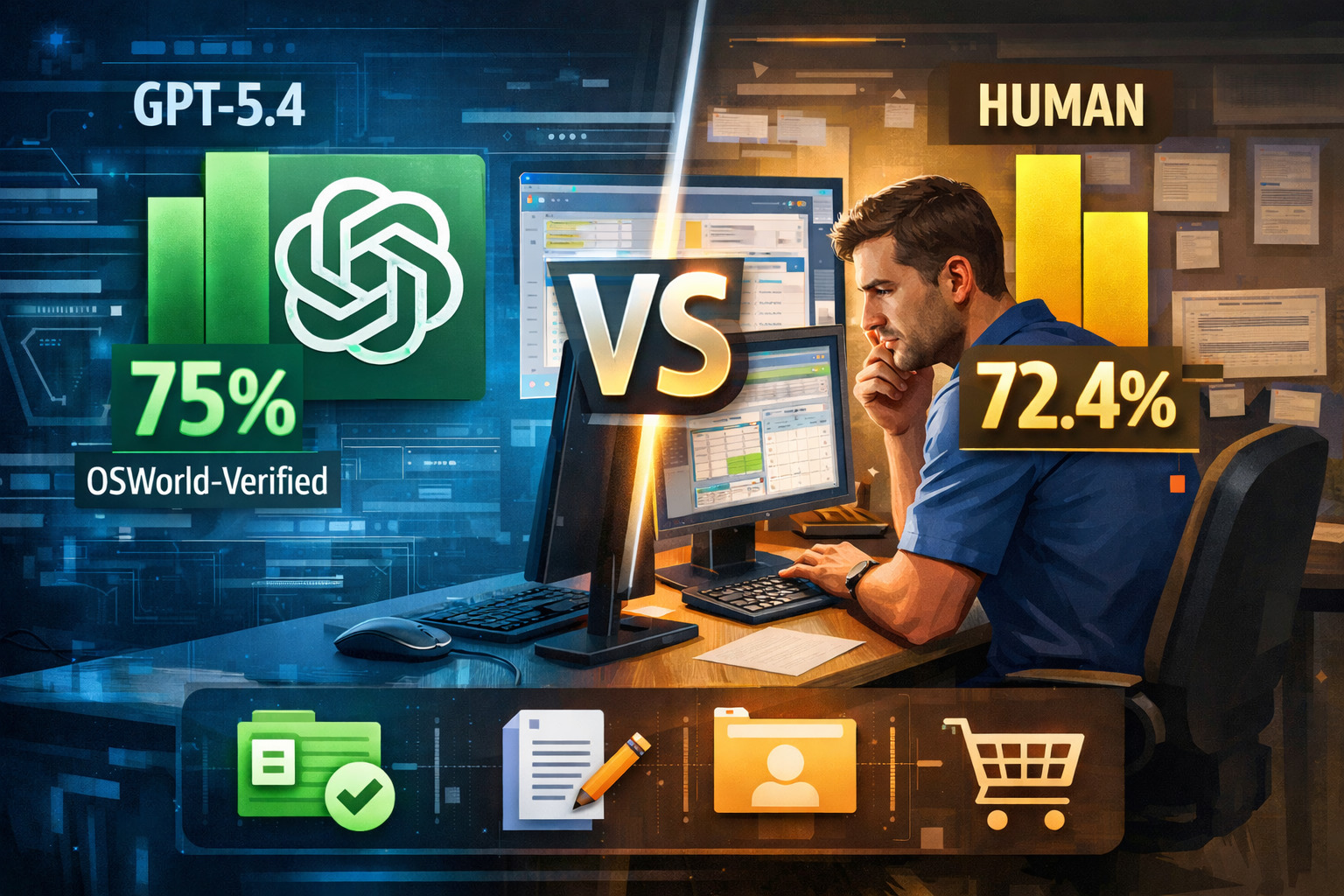 GPT-5.4 supera l’uomo nei task desktop: e adesso?
