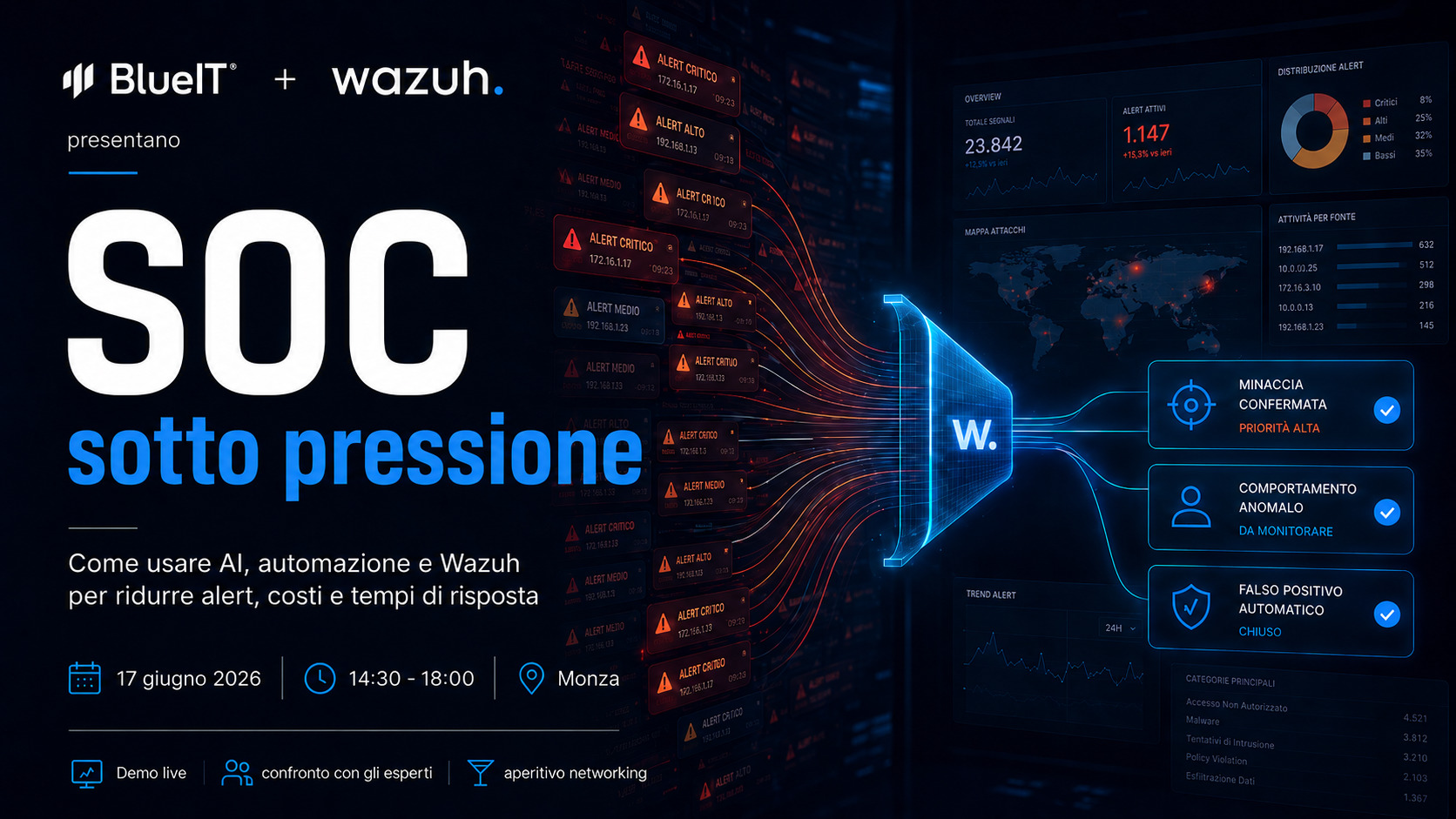 SOC sotto pressione - Evento BlueIT e Wazuh