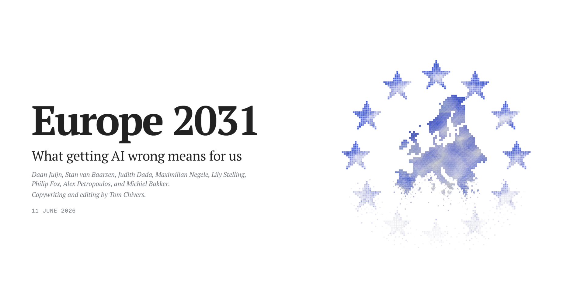  Europa 2031: la profezia sull’AI che racconta come saremo