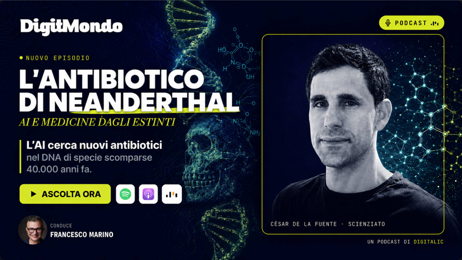L'antibiotico di Neanderthal: AI e medicine dagli estinti