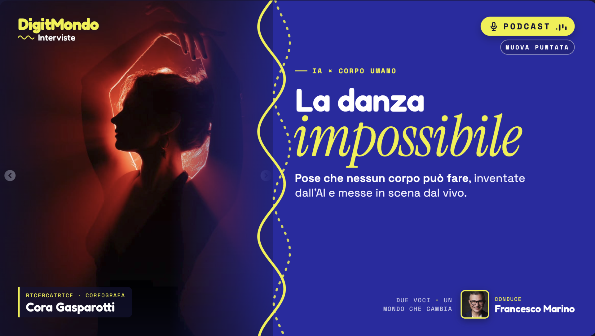AI e corpo umano, la danza impossibile - Cora Gasparotti